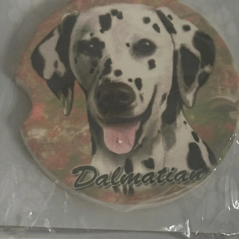 Dalmatian Absorbent Car Coaster